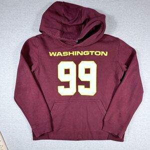Washington Commanders Maroon Hooded Chase Young #99 Sweatshirt Youth Small 8